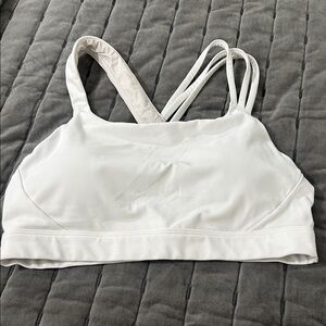 Athleta White Sports Bra size medium